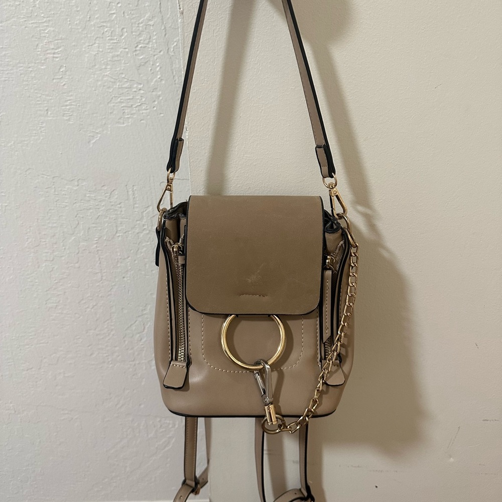 White Fox Small Backpack/Purse